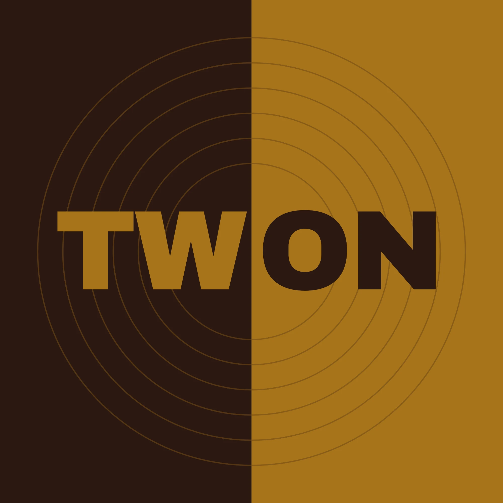 Logo, brown and gold